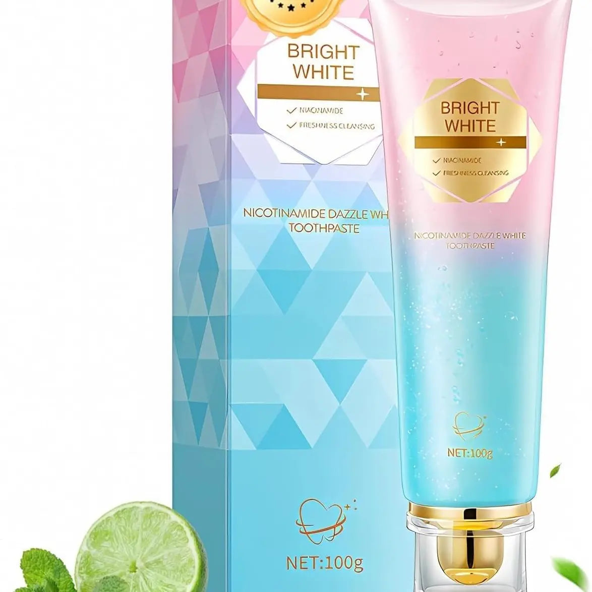 Fluoride Free Toothpaste,Niacinamide Ultra Whitening, Long-Lasting Freshness anti Plaque, Oral Health Management Teeth Whitening Solution