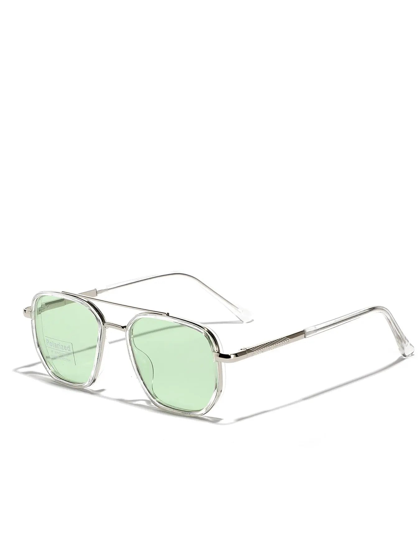 Summer 2025 Simple Polarized Shades Sunglasses for Everyday Use, Summer Geometric Frame Double Beam Fashion Sunglasses, Travel Accessories, National Day Offers