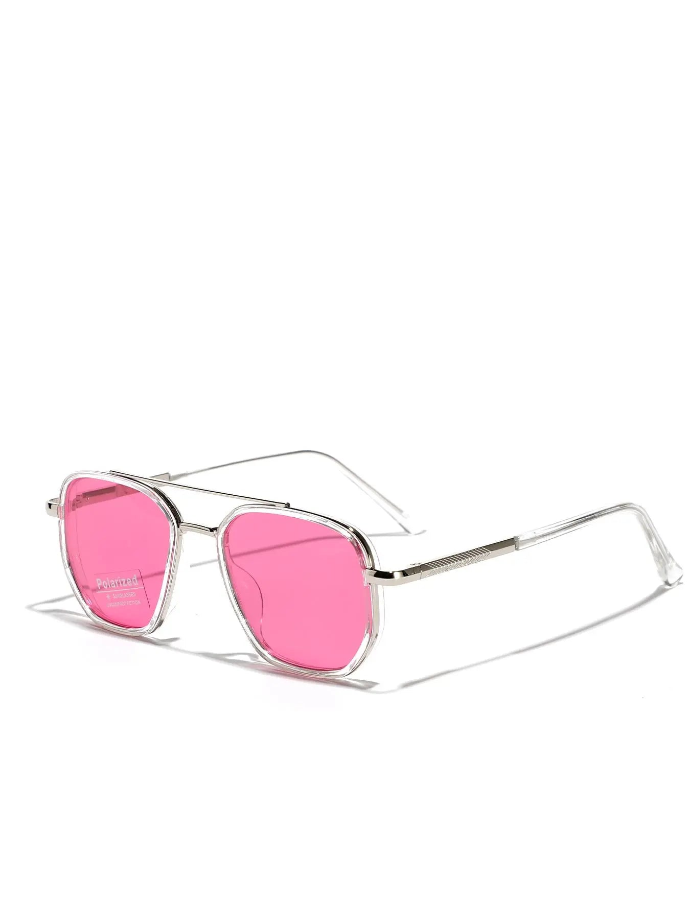 Summer 2025 Simple Polarized Shades Sunglasses for Everyday Use, Summer Geometric Frame Double Beam Fashion Sunglasses, Travel Accessories, National Day Offers