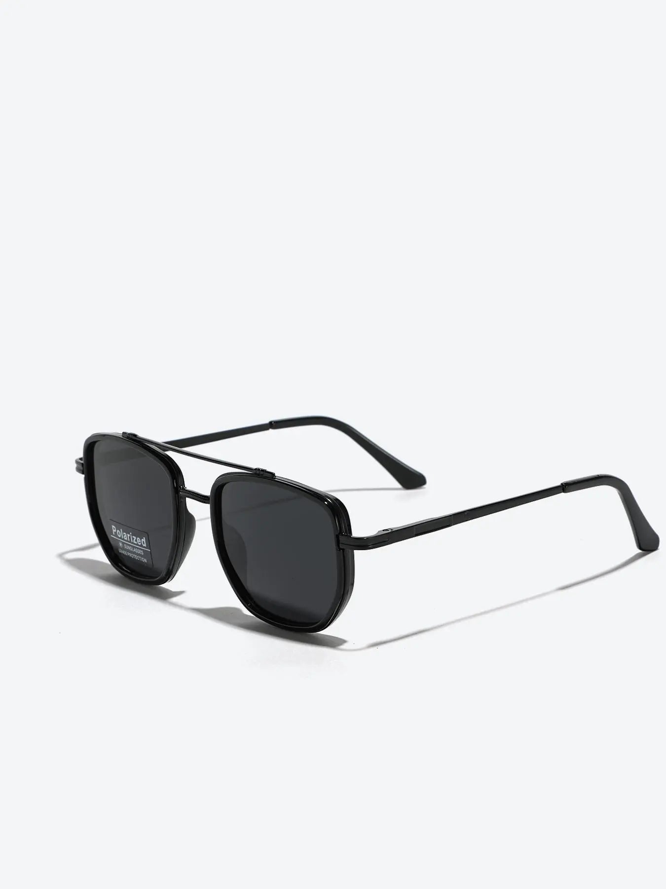 Summer 2025 Simple Polarized Shades Sunglasses for Everyday Use, Summer Geometric Frame Double Beam Fashion Sunglasses, Travel Accessories, National Day Offers