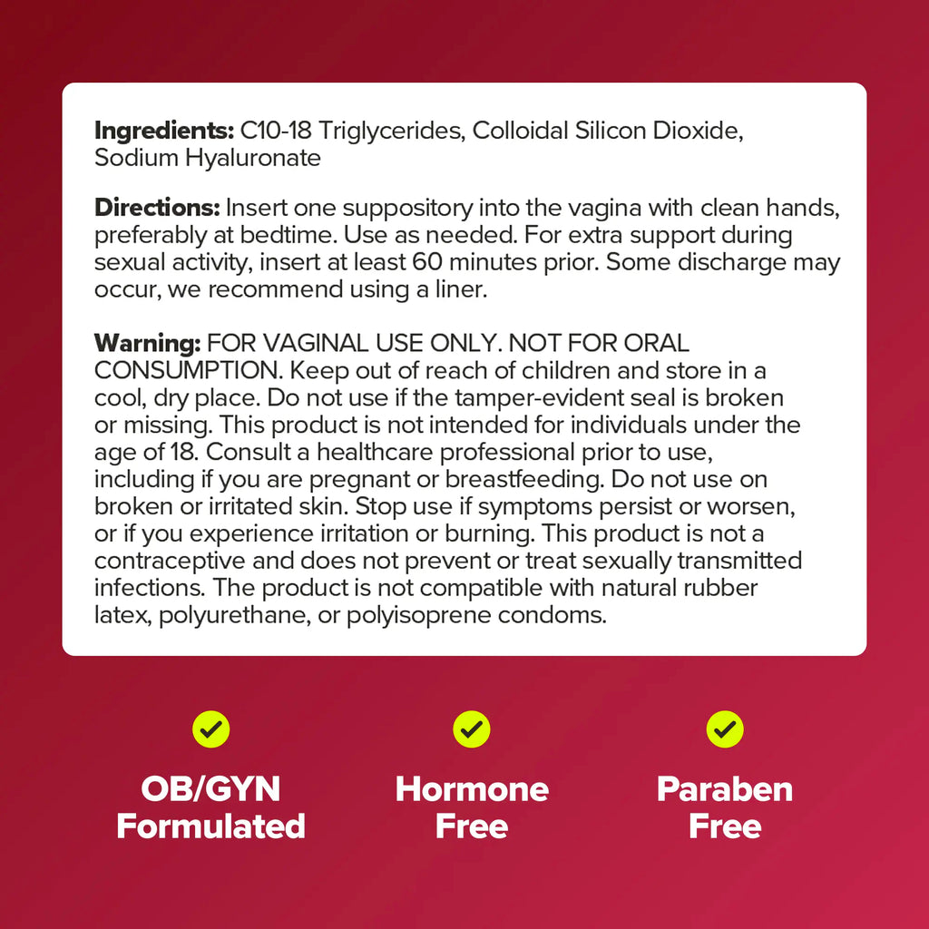 URO Total Hydration Duo - Vaginal Moisture Capsules + Hyaluronic Acid Suppositories