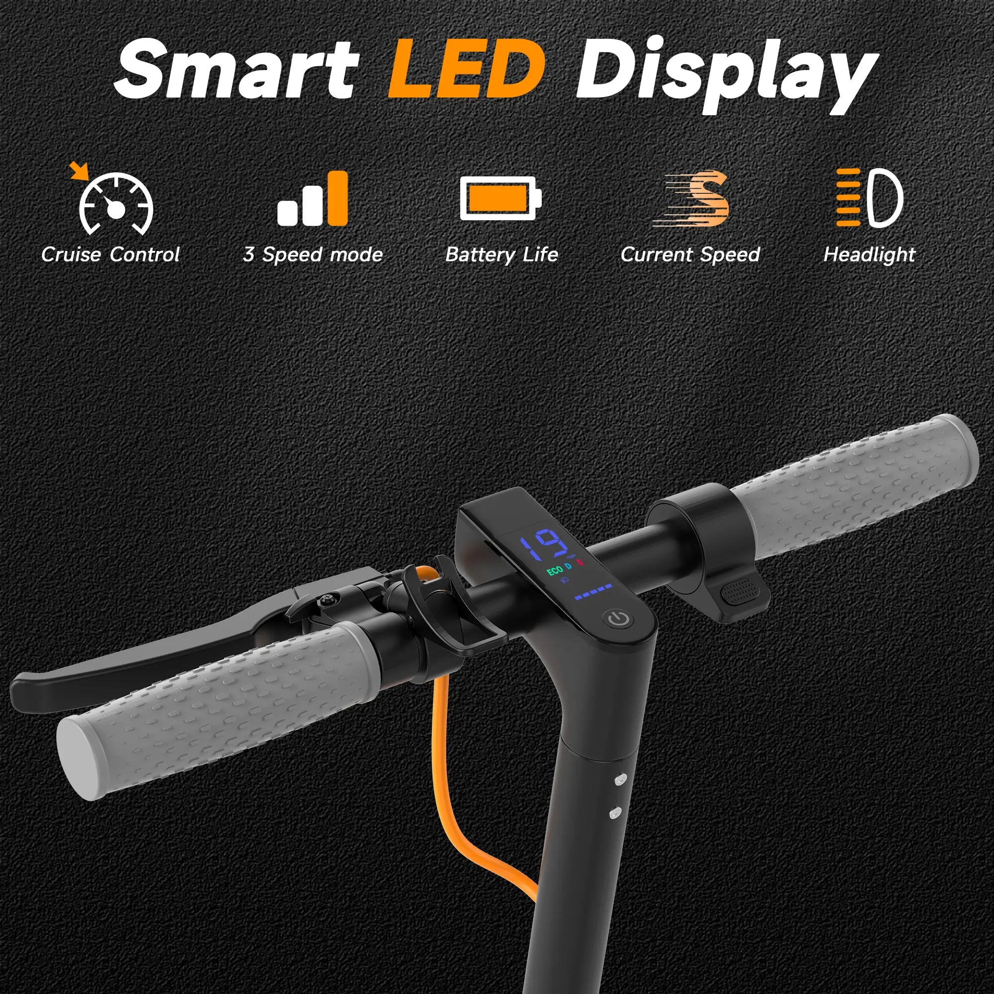 Adult Foldable Electric Commuter Scooter with APP, 350W/500W Motor, 8.5"/10" Puncture-Proof Solid Tires, 19/21MPH Top Speed, 16-28 Mi Range, Dual Braking System, Suspension, Portable Max Pro (Black),Summervibes