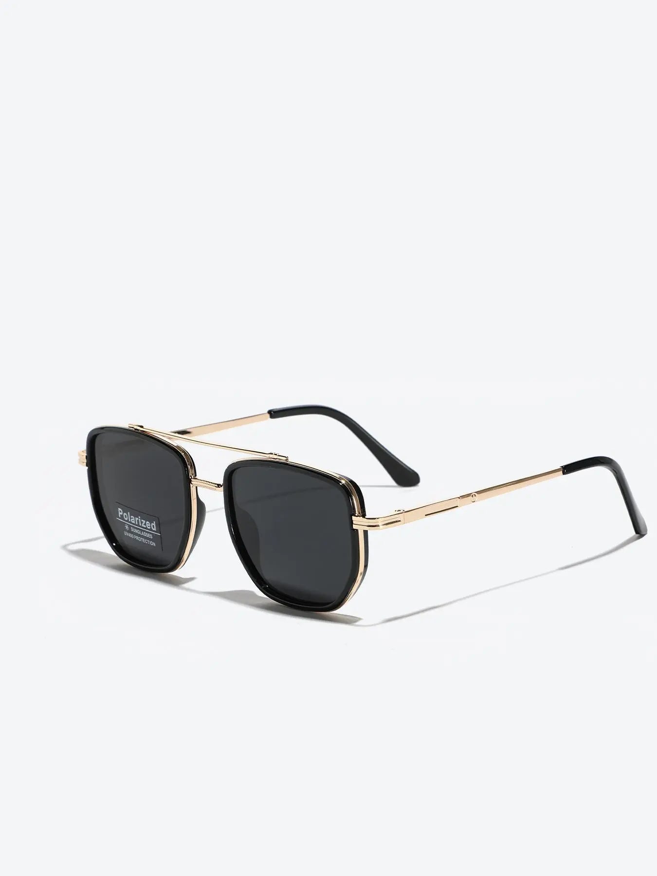 Summer 2025 Simple Polarized Shades Sunglasses for Everyday Use, Summer Geometric Frame Double Beam Fashion Sunglasses, Travel Accessories, National Day Offers