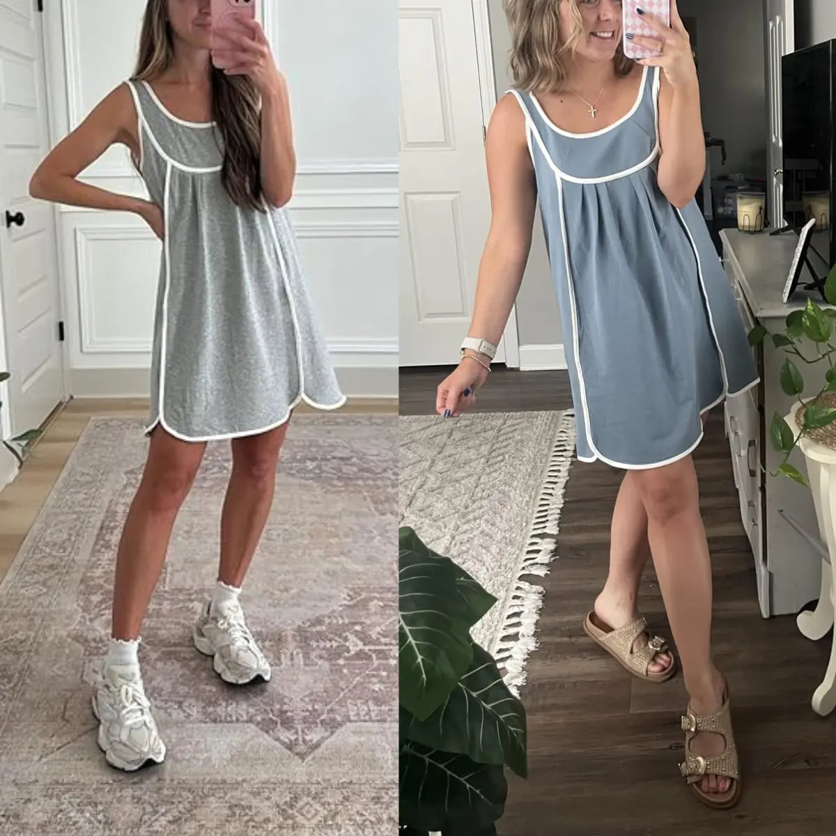 UANEO Womens Summer Athletic Sleeveless Mini Dress Casual Oversized Workout Tennis Dress Sundress Summervibes