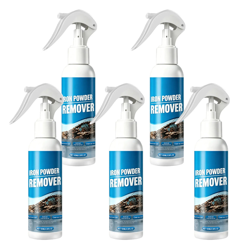 Automotive Rust Remover Spray (120ML) - Fast-Acting Iron & Rust Cleaner for Wheels, Rims, Metal Surfaces - Car Detailing Products, Detailing Products Chemicals - Safe on Most Automotive Finishes, Cars, Motorcycles,Summervibes