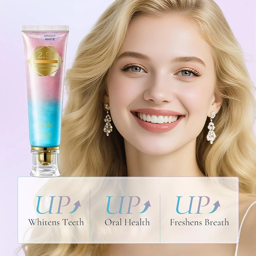 Fluoride Free Toothpaste,Niacinamide Ultra Whitening, Long-Lasting Freshness anti Plaque, Oral Health Management Teeth Whitening Solution