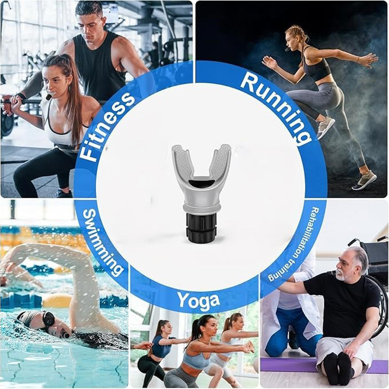 Breathing Exercise Device For Lungs, Breathing Exerciser Trainer, Deep Breathing Lung Exerciser Device, Adjust Resistance Improve Lung Capacity Handheld Lung Expansion Training Tool