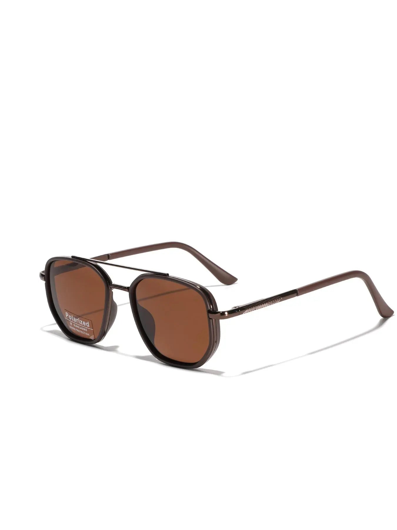 Summer 2025 Simple Polarized Shades Sunglasses for Everyday Use, Summer Geometric Frame Double Beam Fashion Sunglasses, Travel Accessories, National Day Offers