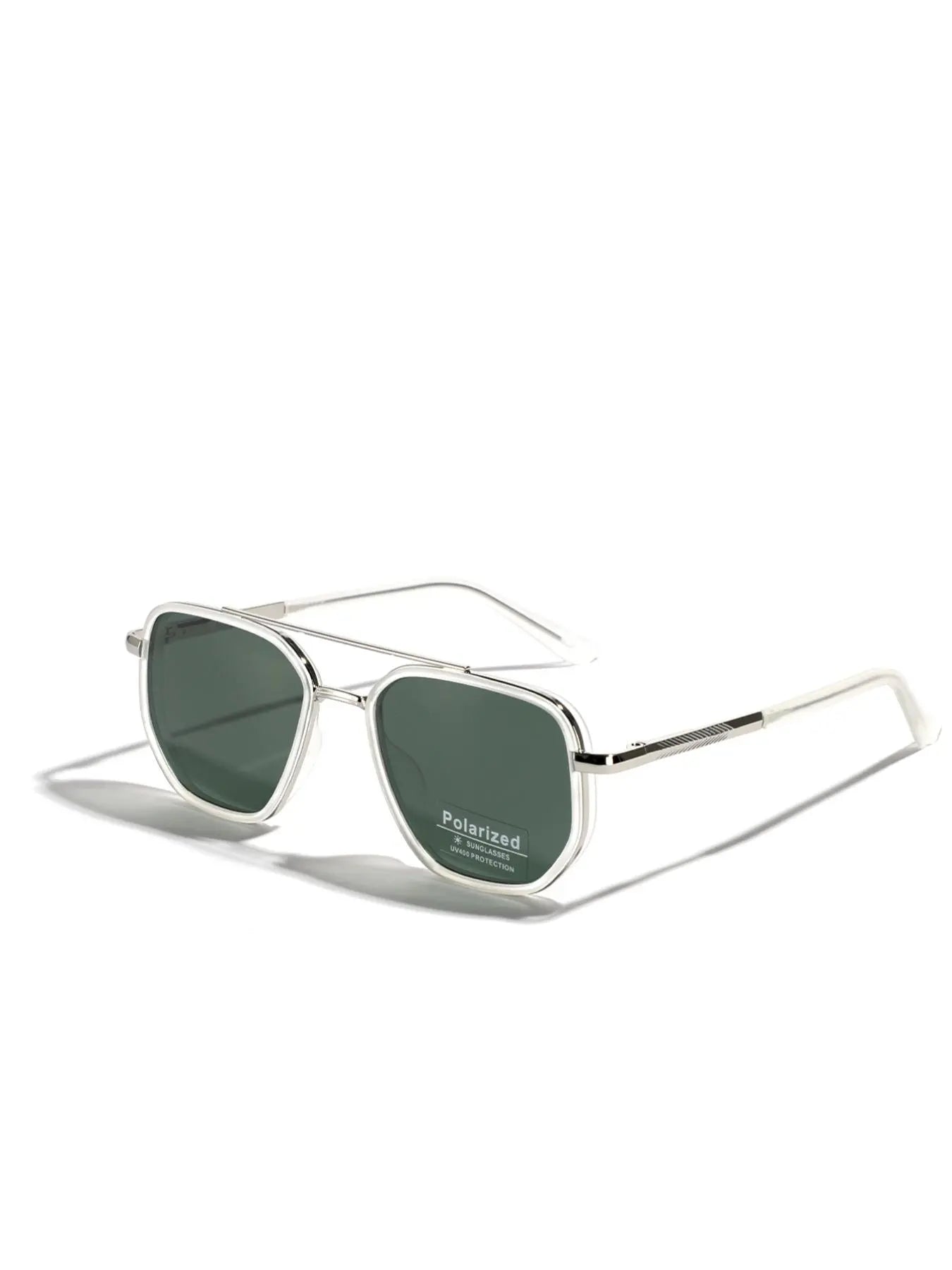 Summer 2025 Simple Polarized Shades Sunglasses for Everyday Use, Summer Geometric Frame Double Beam Fashion Sunglasses, Travel Accessories, National Day Offers