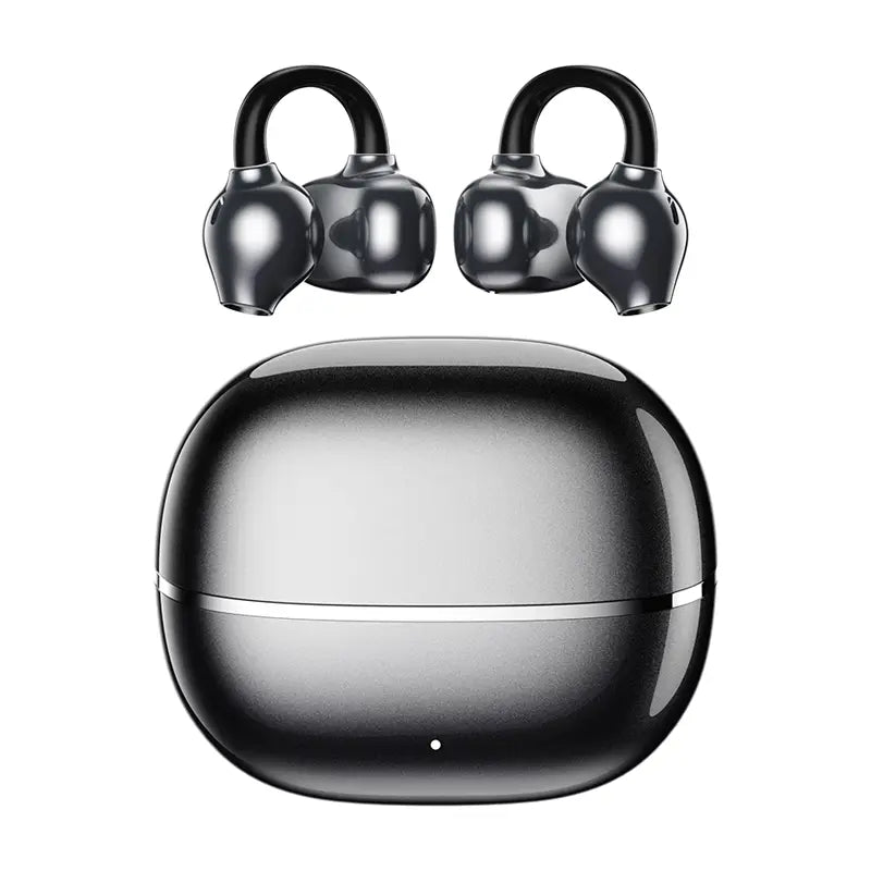PAXA Earclip C7 Clip-On Design Wireless Earphones, Upgraded Panoramic Sound Headset, Comfortable Wearing & IPX5 Waterproof Sports Earbuds for Work, Fitness