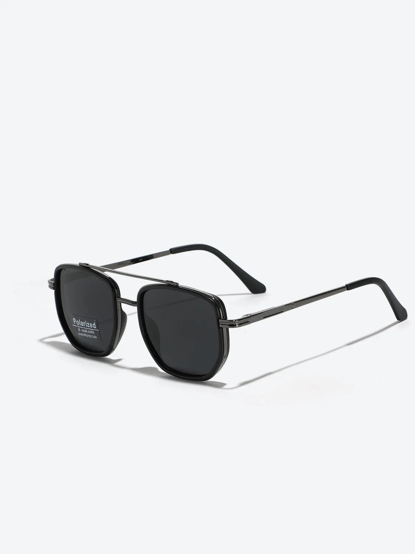 Summer 2025 Simple Polarized Shades Sunglasses for Everyday Use, Summer Geometric Frame Double Beam Fashion Sunglasses, Travel Accessories, National Day Offers