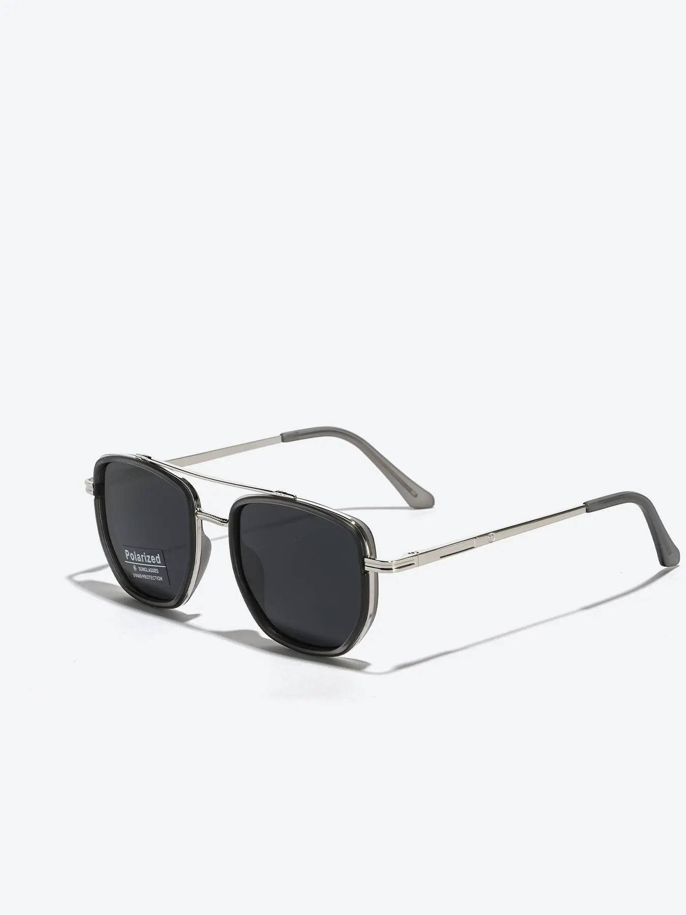 Summer 2025 Simple Polarized Shades Sunglasses for Everyday Use, Summer Geometric Frame Double Beam Fashion Sunglasses, Travel Accessories, National Day Offers