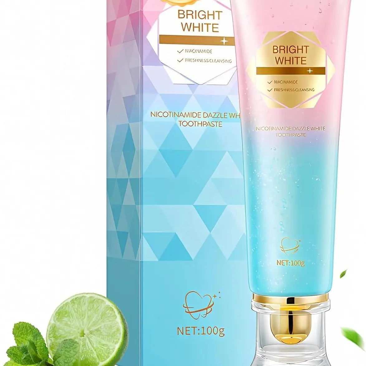 Fluoride Free Toothpaste,Niacinamide Ultra Whitening, Long-Lasting Freshness anti Plaque, Oral Health Management Teeth Whitening Solution