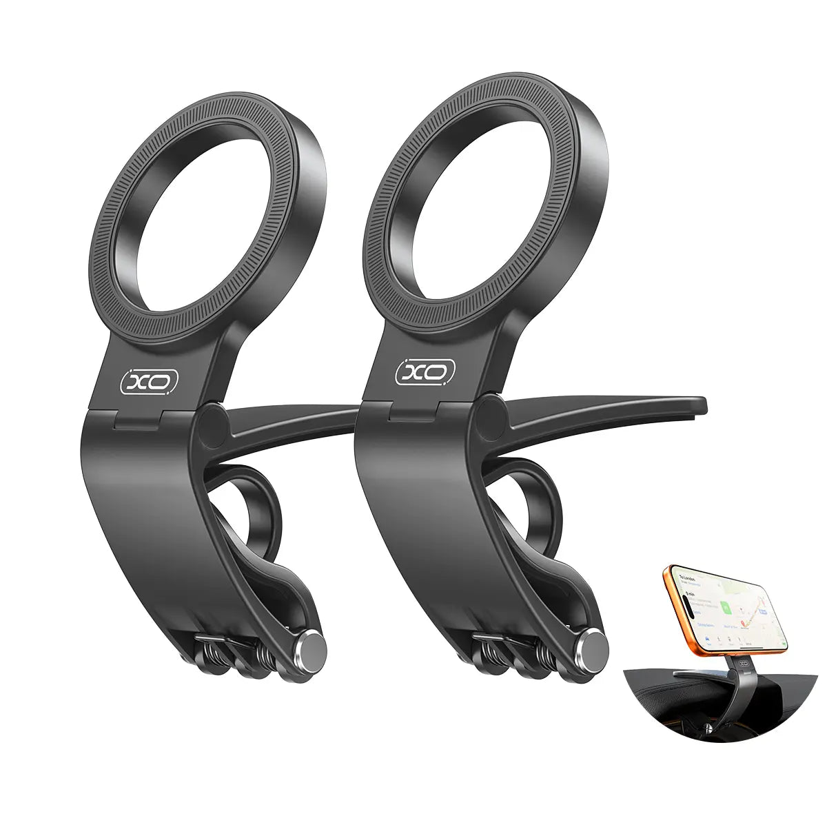 Magnetic Car Phone Mount, Hands Free Cell Phone Holder Clip Car Accessories Fit Iphone 17 16 15 14 13 12 Pro plus Max 95° Adjustable Car Phone Holder for Magsafe Phone Holders
