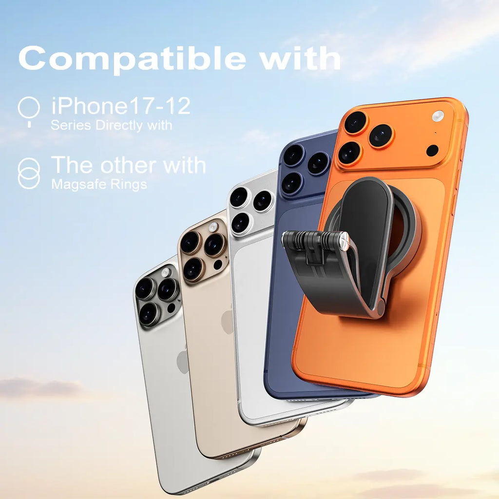 Magnetic Car Phone Mount, Hands Free Cell Phone Holder Clip Car Accessories Fit Iphone 17 16 15 14 13 12 Pro plus Max 95° Adjustable Car Phone Holder for Magsafe Phone Holders