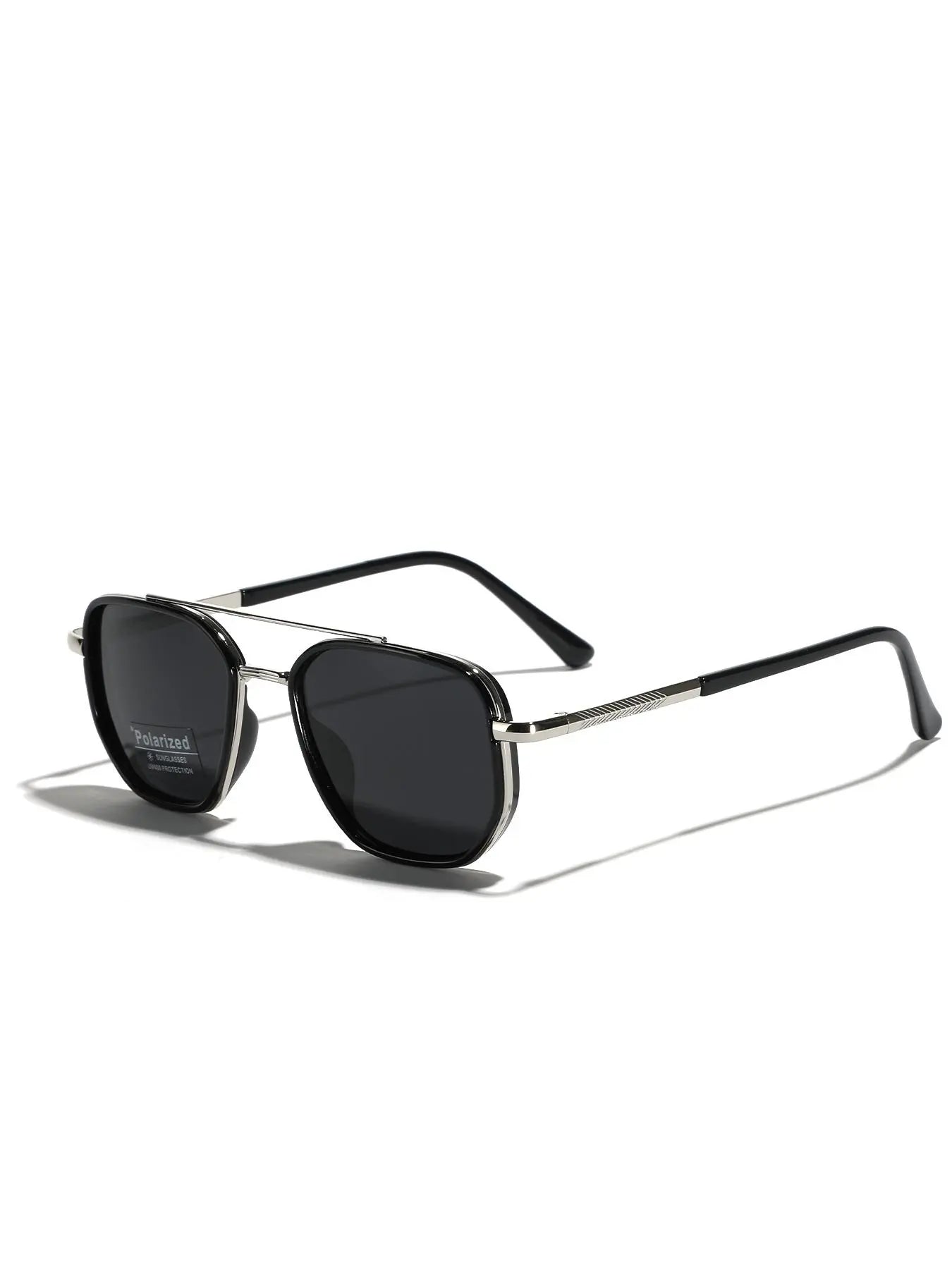 Summer 2025 Simple Polarized Shades Sunglasses for Everyday Use, Summer Geometric Frame Double Beam Fashion Sunglasses, Travel Accessories, National Day Offers
