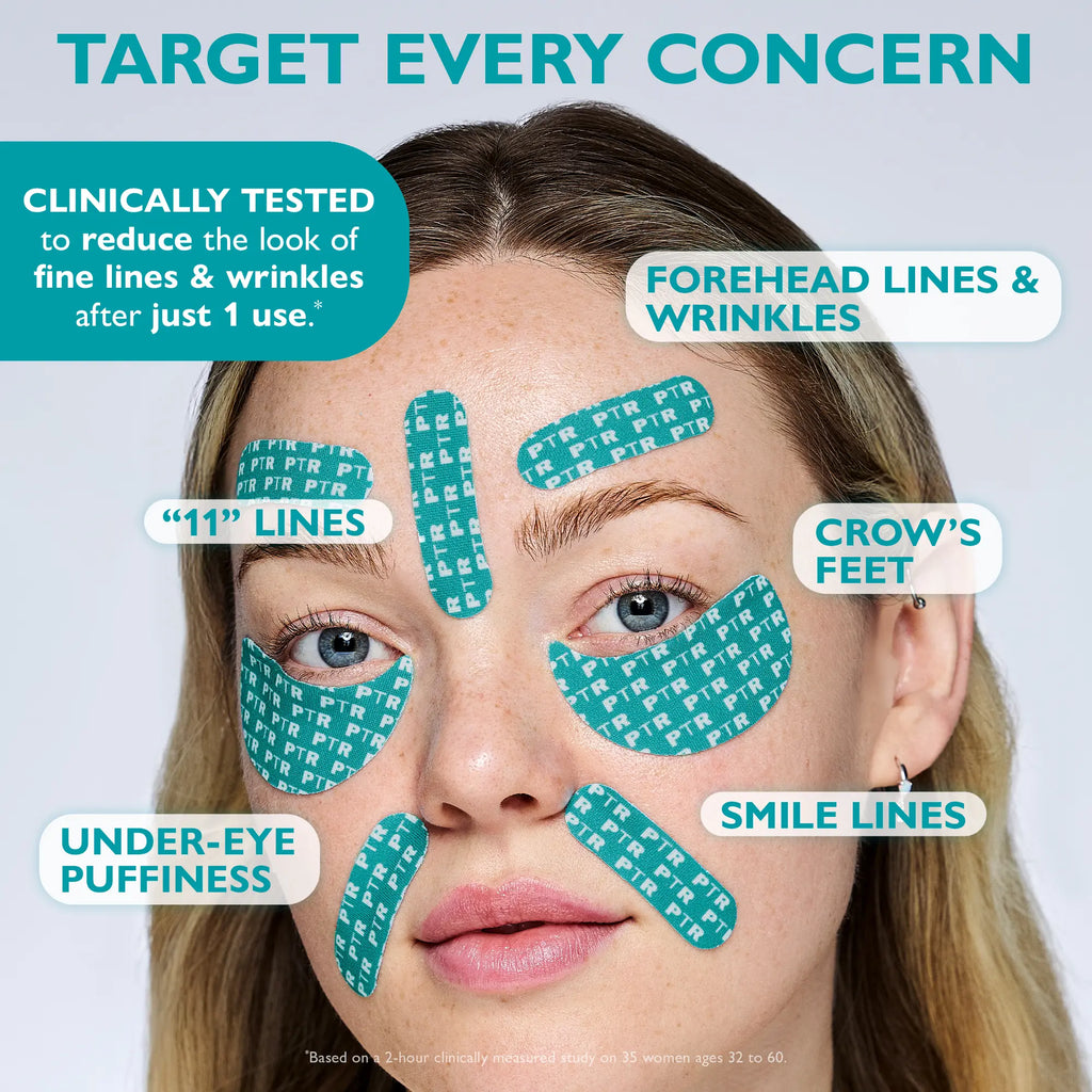 Peter Thomas Roth Peptide Skinjection Peptide Infused Face + Eye Tape, Improve Look of Fine Lines and Wrinkles