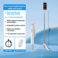 Upgraded Auto-Open 4-In-1 Selfie Stick Tripod — Convenient Shooting, Tripod, Phone Stand, Bluetooth Remote; Foldable Multi-Functional Design with Expansion Mounts: Compatible with Phones, Mirrorless & Action Cameras; Works with All Ios & Android Devices