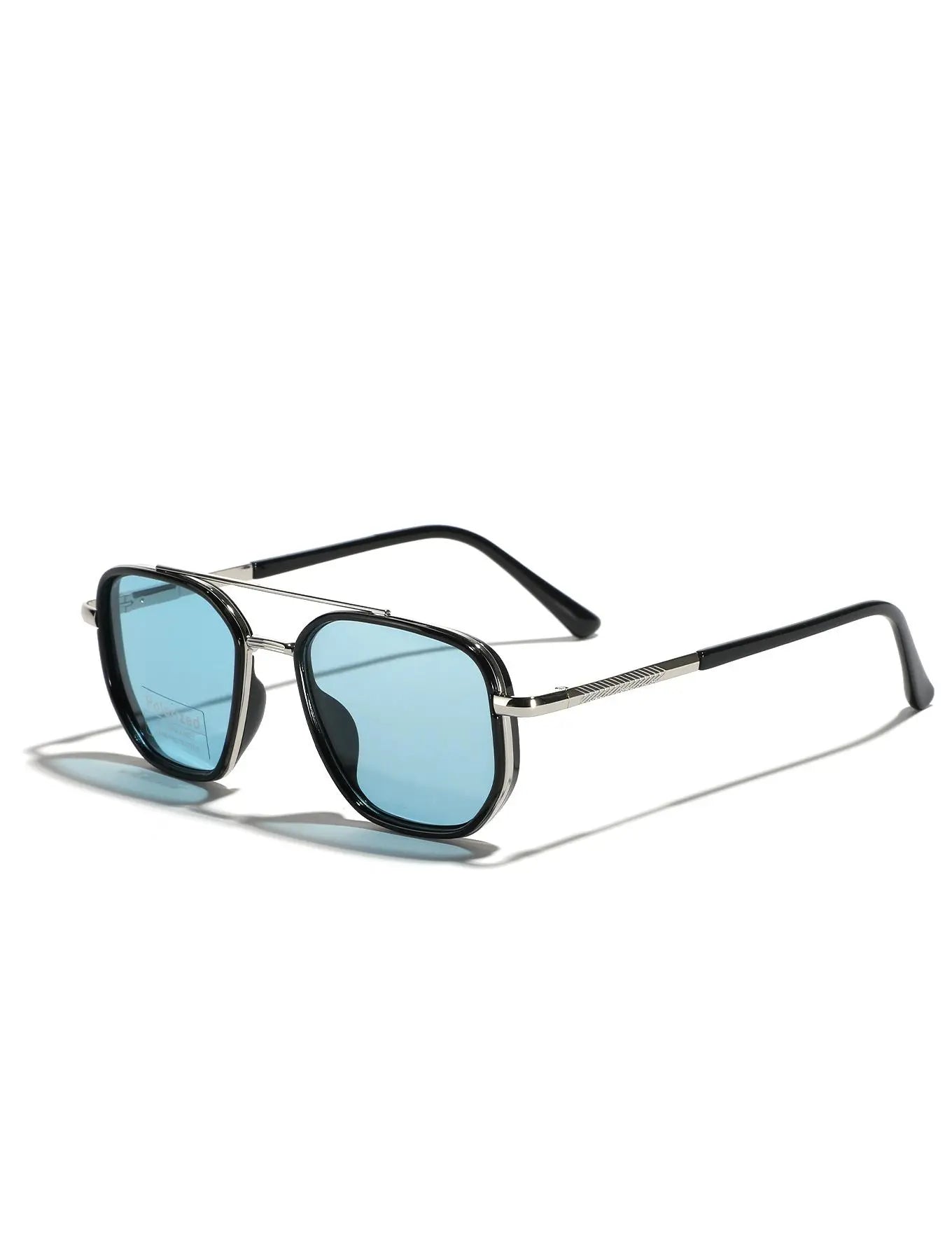 Summer 2025 Simple Polarized Shades Sunglasses for Everyday Use, Summer Geometric Frame Double Beam Fashion Sunglasses, Travel Accessories, National Day Offers