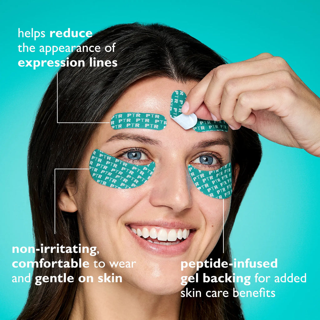 Peter Thomas Roth Peptide Skinjection Peptide Infused Face + Eye Tape, Improve Look of Fine Lines and Wrinkles