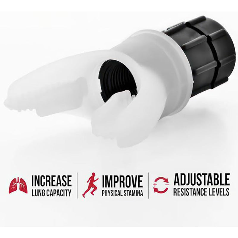 Breathing Exercise Device For Lungs, Breathing Exerciser Trainer, Deep Breathing Lung Exerciser Device, Adjust Resistance Improve Lung Capacity Handheld Lung Expansion Training Tool