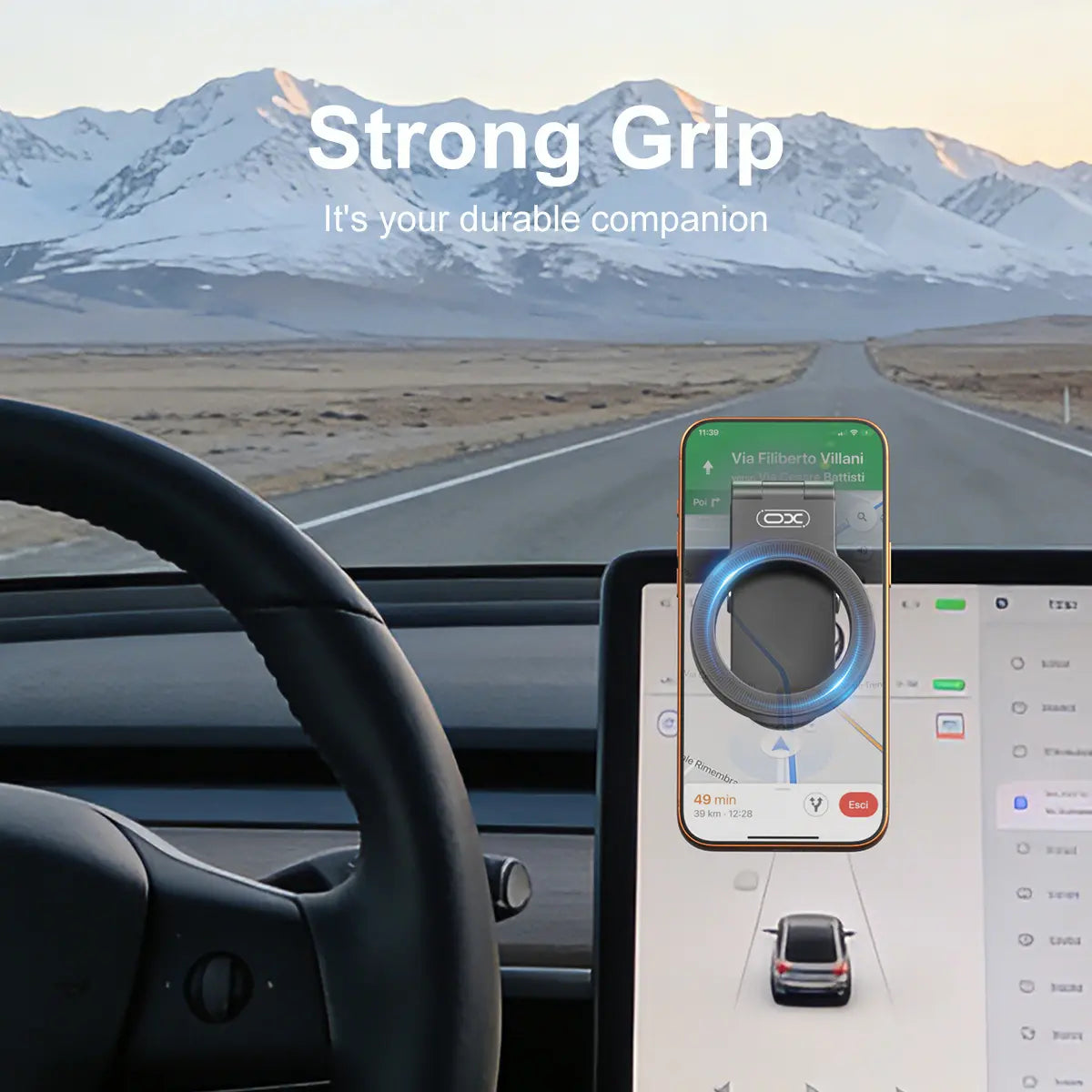 Magnetic Car Phone Mount, Hands Free Cell Phone Holder Clip Car Accessories Fit Iphone 17 16 15 14 13 12 Pro plus Max 95° Adjustable Car Phone Holder for Magsafe Phone Holders