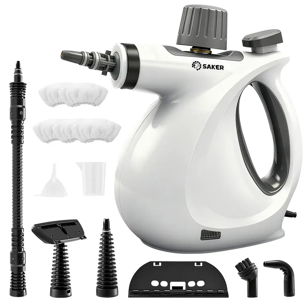 Handheld Steam Cleaner, High-Powered 1050W Multi-Surface Cleaner for Kitchen Bathroom Car Interior, 8-Piece Accessory Kit, Child Lock Safety, Black Friday Deal Cleaning Machines Cleaning Set