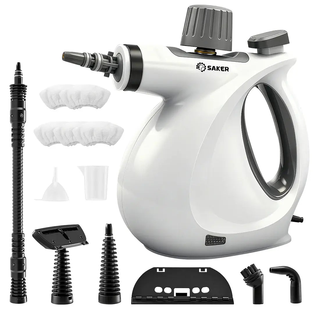 Handheld Steam Cleaner, High-Powered 1050W Multi-Surface Cleaner for Kitchen Bathroom Car Interior, 8-Piece Accessory Kit, Child Lock Safety, Black Friday Deal Cleaning Machines Cleaning Set