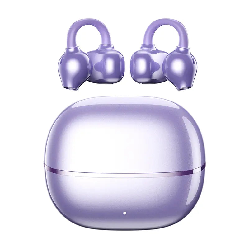 PAXA Earclip C7 Clip-On Design Wireless Earphones, Upgraded Panoramic Sound Headset, Comfortable Wearing & IPX5 Waterproof Sports Earbuds for Work, Fitness