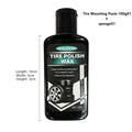 Summervibes Car Tire Coating Paste (100G) — Specially Designed to Restore Tire Luster, Repair Plastic Components, and Revive the Original Deep Black Texture of Rubber. Ideal for the Daily Maintenance and Care of Both Interior Trim and Tires.